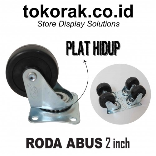 RODA ABUS PLAT HIDUP 2 INCH